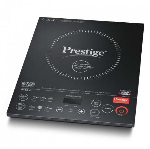 Prestige PIC 6.1 V3 2200-Watt Induction Cooktop (Black)